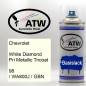 Preview: Chevrolet, White Diamond Pri Metallic Tricoat, 98 / WA800J / GBN: 400ml Sprühdose, von ATW Autoteile West.